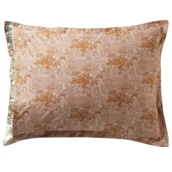 Becquet Linge de lit percale motif kiosque et feuillage - CRÉATION< Housse De Couette|Linge De Lit Fantaisie, Linge De Lit Brodé