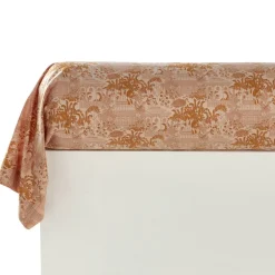 Becquet Linge de lit percale motif kiosque et feuillage - CRÉATION< Housse De Couette|Linge De Lit Fantaisie, Linge De Lit Brodé