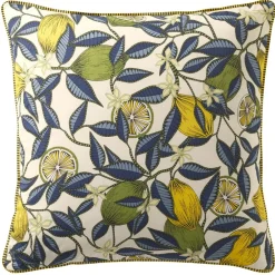 Becquet Linge de lit percale motif citrons - CRÉATION< Housse De Couette|Linge De Lit Fantaisie, Linge De Lit Brodé