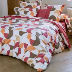 Becquet Linge de lit percale motifs géométriques< Les Matières|Housse De Couette