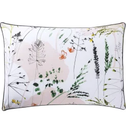 Becquet Linge de lit percale motif végétal - CRÉATION< Les Matières|Housse De Couette