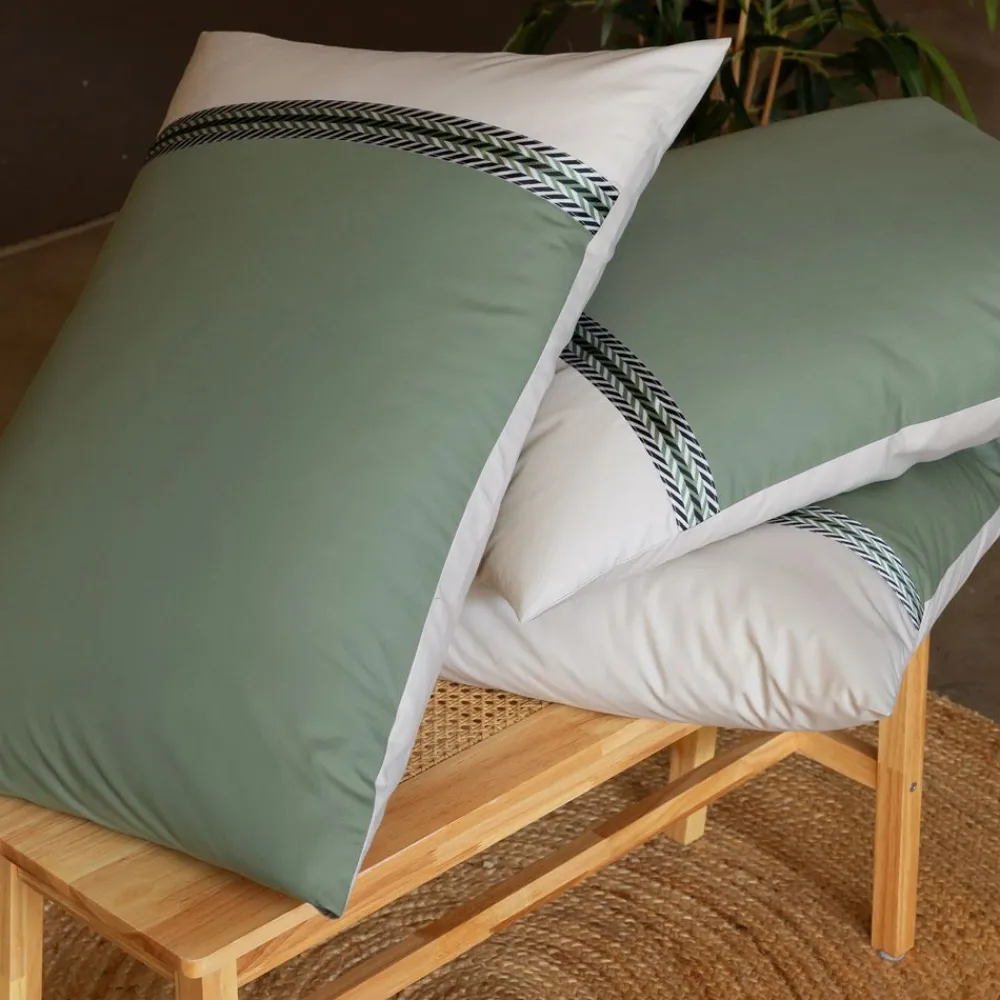 Becquet Linge de lit percale parements et galon< Housse De Couette|Linge De Lit Fantaisie, Linge De Lit Brodé