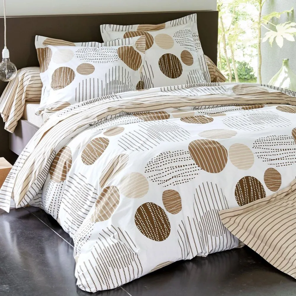 Becquet Linge de lit pois et rayures - CRÉATION<Enfant Linge De Lit Ado, Housse De Couette|Les Matières