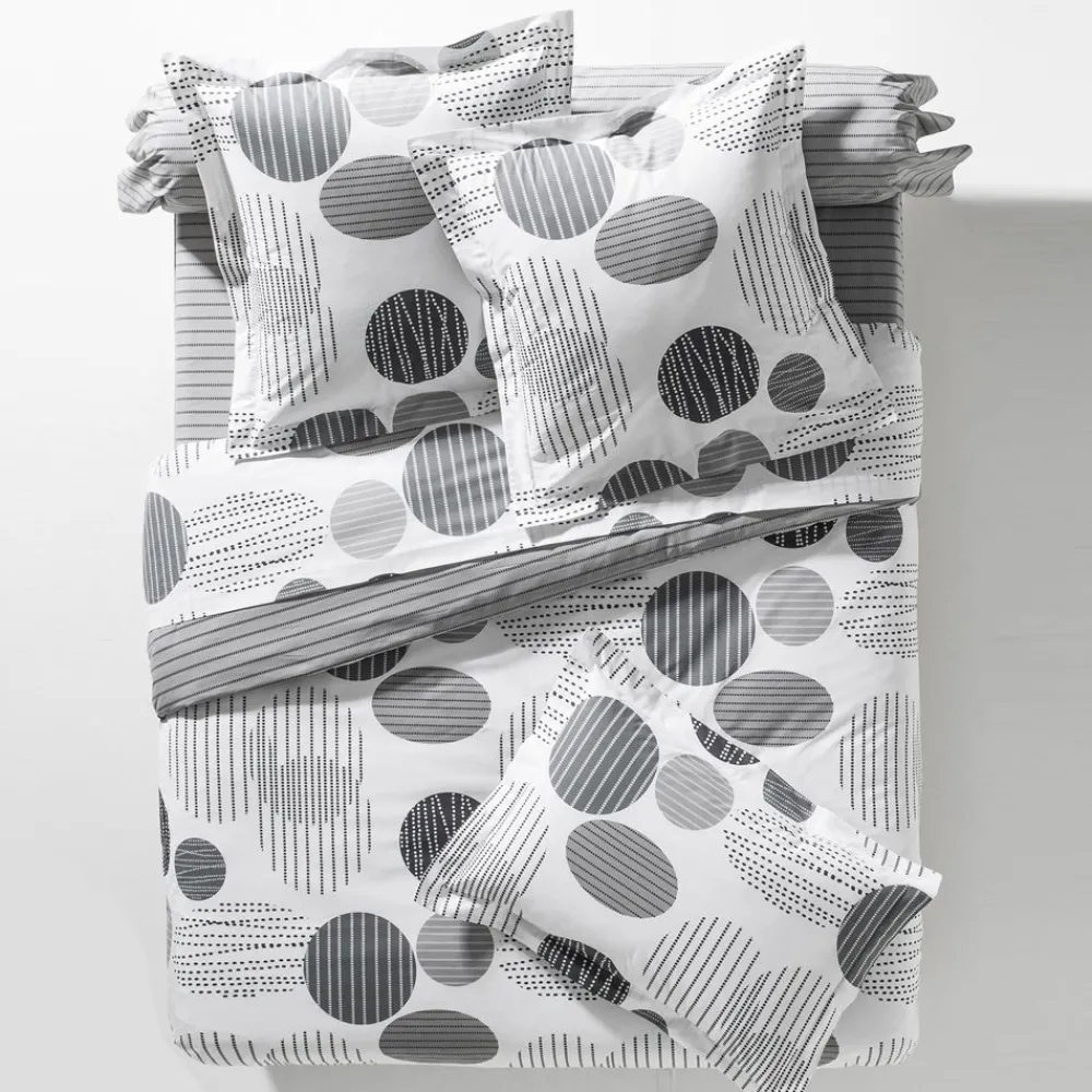 Becquet Linge de lit pois et rayures - CRÉATION<Enfant Linge De Lit Ado, Housse De Couette|Les Matières