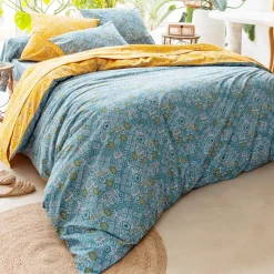 Becquet Linge de lit polycoton motif éléphant - CRÉATION< Les Matières|Housse De Couette