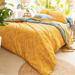Becquet Linge de lit polycoton motif éléphant - CRÉATION< Les Matières|Housse De Couette