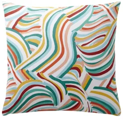 Becquet Linge de lit polycoton motif vagues - CRÉATION< Housse De Couette|Linge De Lit Fantaisie, Linge De Lit Brodé