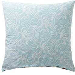 Becquet Linge de lit polycoton motif vagues - CRÉATION< Housse De Couette|Linge De Lit Fantaisie, Linge De Lit Brodé