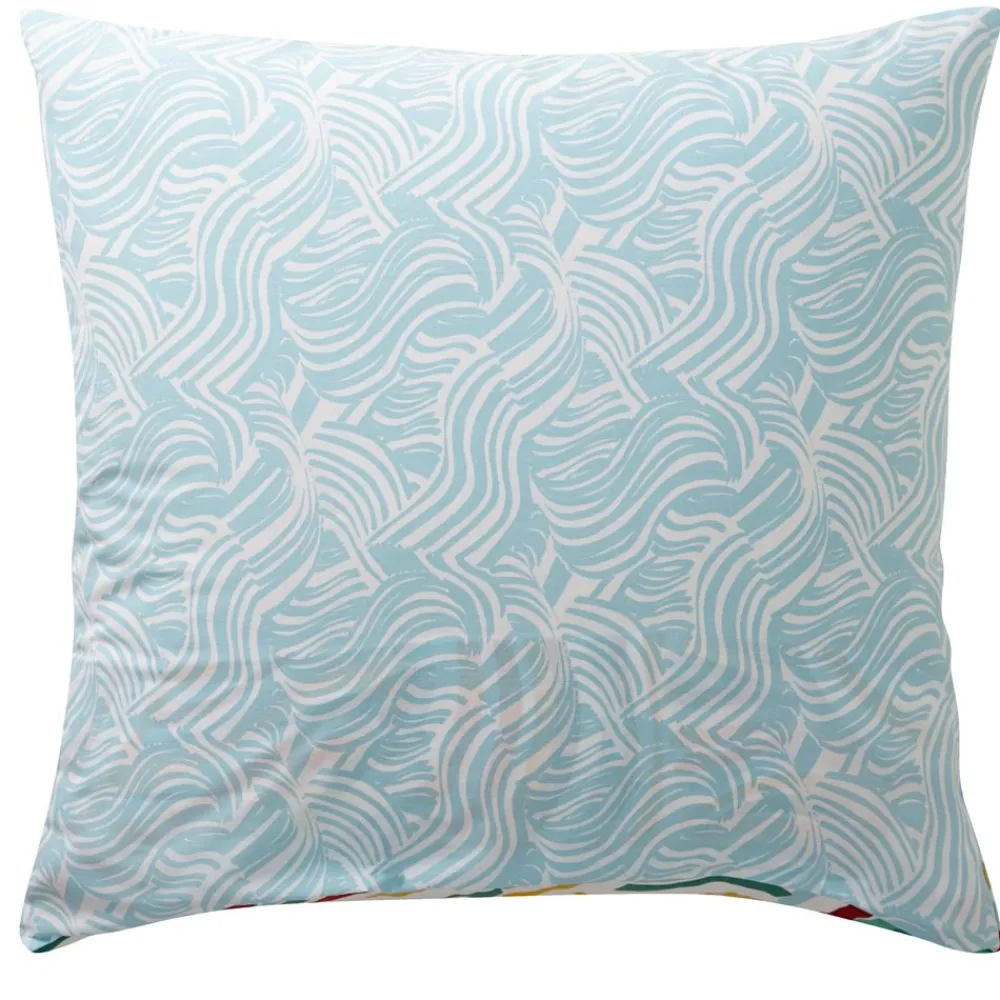 Becquet Linge de lit polycoton motif vagues - CRÉATION< Housse De Couette|Linge De Lit Fantaisie, Linge De Lit Brodé