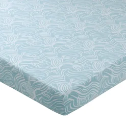 Becquet Linge de lit polycoton motif vagues - CRÉATION< Housse De Couette|Linge De Lit Fantaisie, Linge De Lit Brodé