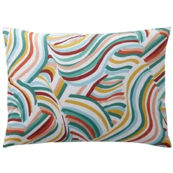 Becquet Linge de lit polycoton motif vagues - CRÉATION< Housse De Couette|Linge De Lit Fantaisie, Linge De Lit Brodé