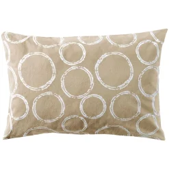 Becquet Linge de lit polycoton rayures et cercles - CRÉATION< Housse De Couette|Linge De Lit Fantaisie, Linge De Lit Brodé