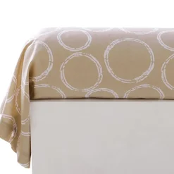 Becquet Linge de lit polycoton rayures et cercles - CRÉATION< Housse De Couette|Linge De Lit Fantaisie, Linge De Lit Brodé