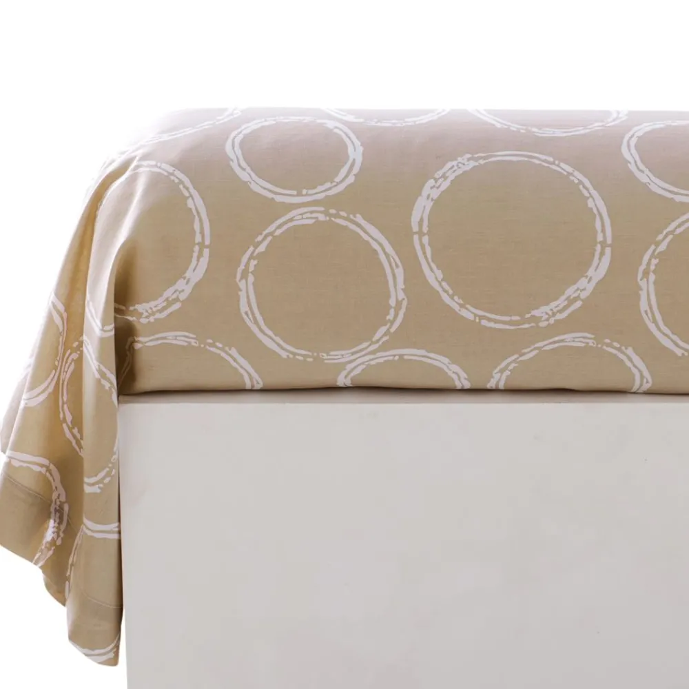 Becquet Linge de lit polycoton rayures et cercles - CRÉATION< Housse De Couette|Linge De Lit Fantaisie, Linge De Lit Brodé