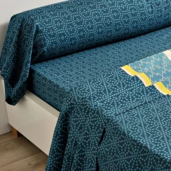 Becquet Linge de lit polycoton rayures et micro-motif - CRÉATION< Housse De Couette|Linge De Lit Fantaisie, Linge De Lit Brodé