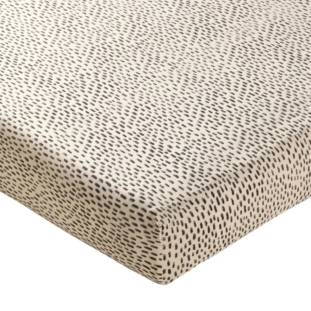 Becquet Linge de lit polycoton style wax fleurs stylisées - CRÉATION< Les Matières|Housse De Couette