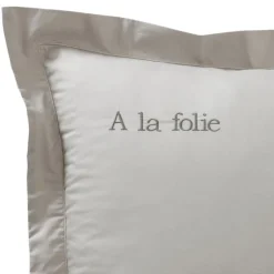 Becquet Linge de lit pur coton percale - Lauréat - Taie d'oreiller personnalisable< Les Matières|Housse De Couette