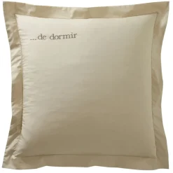 Becquet Linge de lit pur coton percale - Lauréat - Taie d'oreiller personnalisable< Les Matières|Housse De Couette