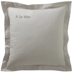 Becquet Linge de lit pur coton percale - Lauréat - Taie d'oreiller personnalisable< Les Matières|Housse De Couette