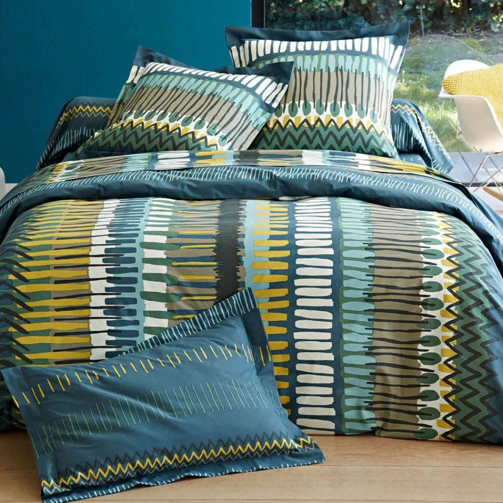 Becquet Linge de lit rayures de motifs - CRÉATION<Enfant Linge De Lit Ado, Housse De Couette|Housse De Couette
