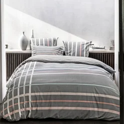 Becquet Linge de lit rayures et carreaux - CRÉATION<Enfant Linge De Lit Ado, Housse De Couette|Les Matières