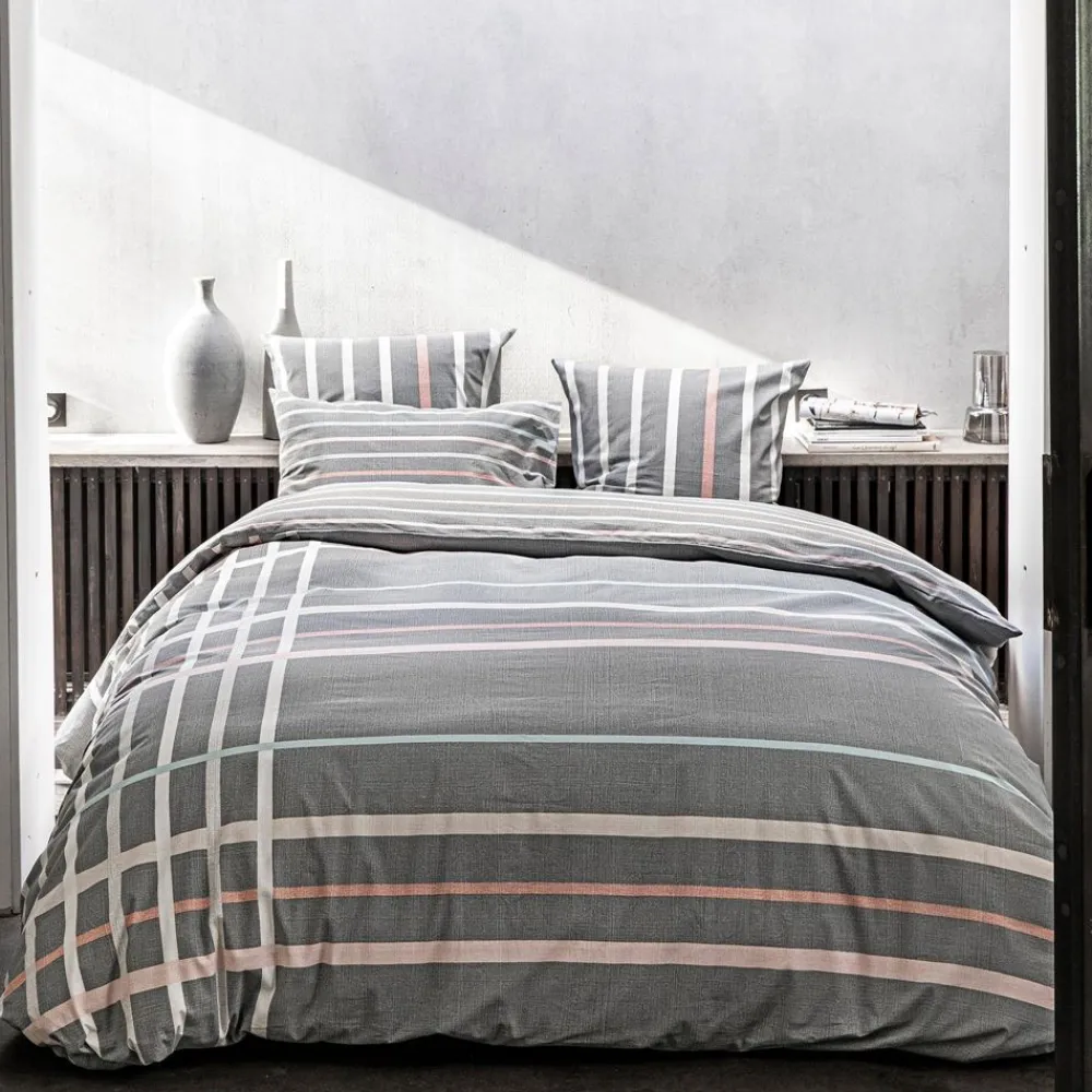 Becquet Linge de lit rayures et carreaux - CRÉATION<Enfant Linge De Lit Ado, Housse De Couette|Les Matières