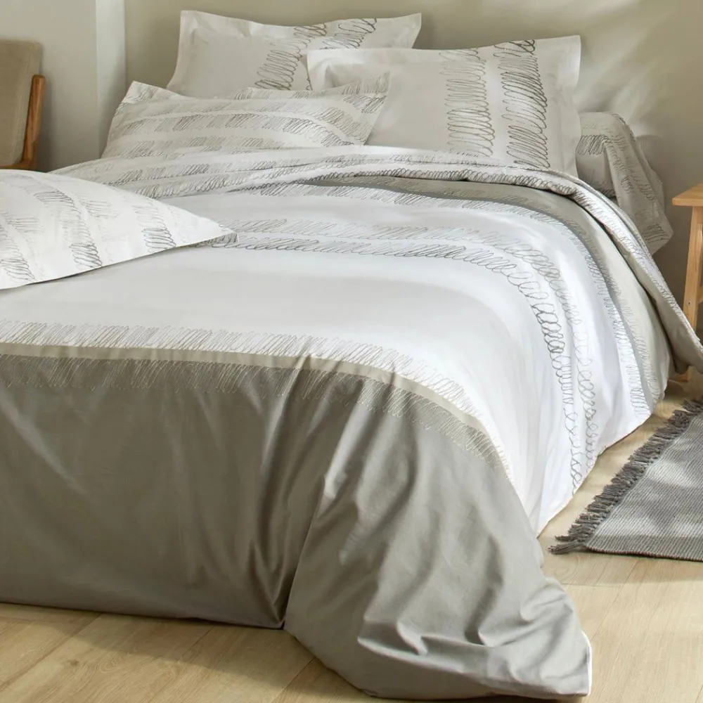 Becquet Linge de lit rayures fantaisie - CRÉATION<Enfant Linge De Lit Ado, Housse De Couette|Les Matières