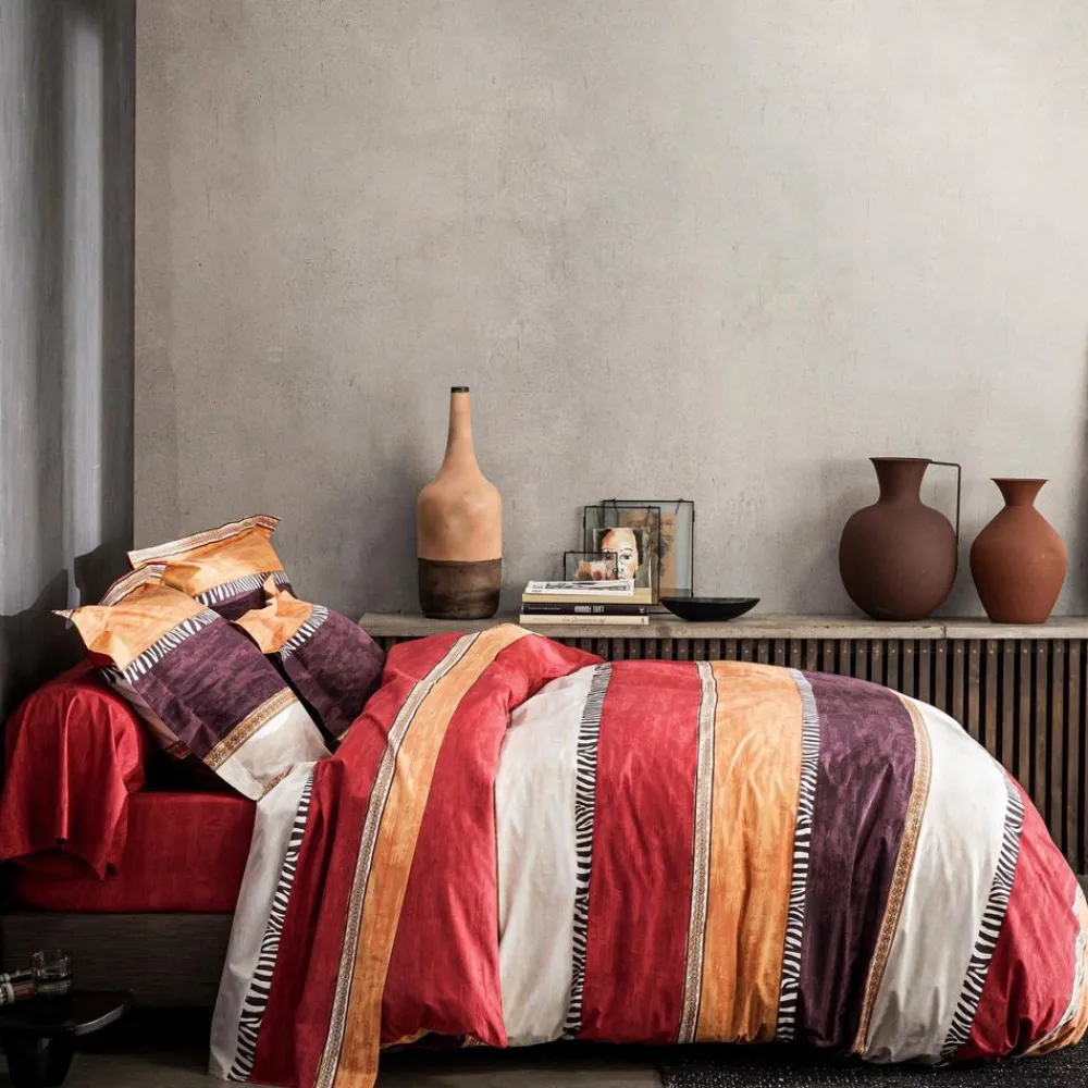 Becquet Linge de lit rayures zèbre - CRÉATION< Les Matières|Housse De Couette