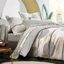 Becquet Linge de lit satin de coton effet mosaïque - CRÉATION< Housse De Couette