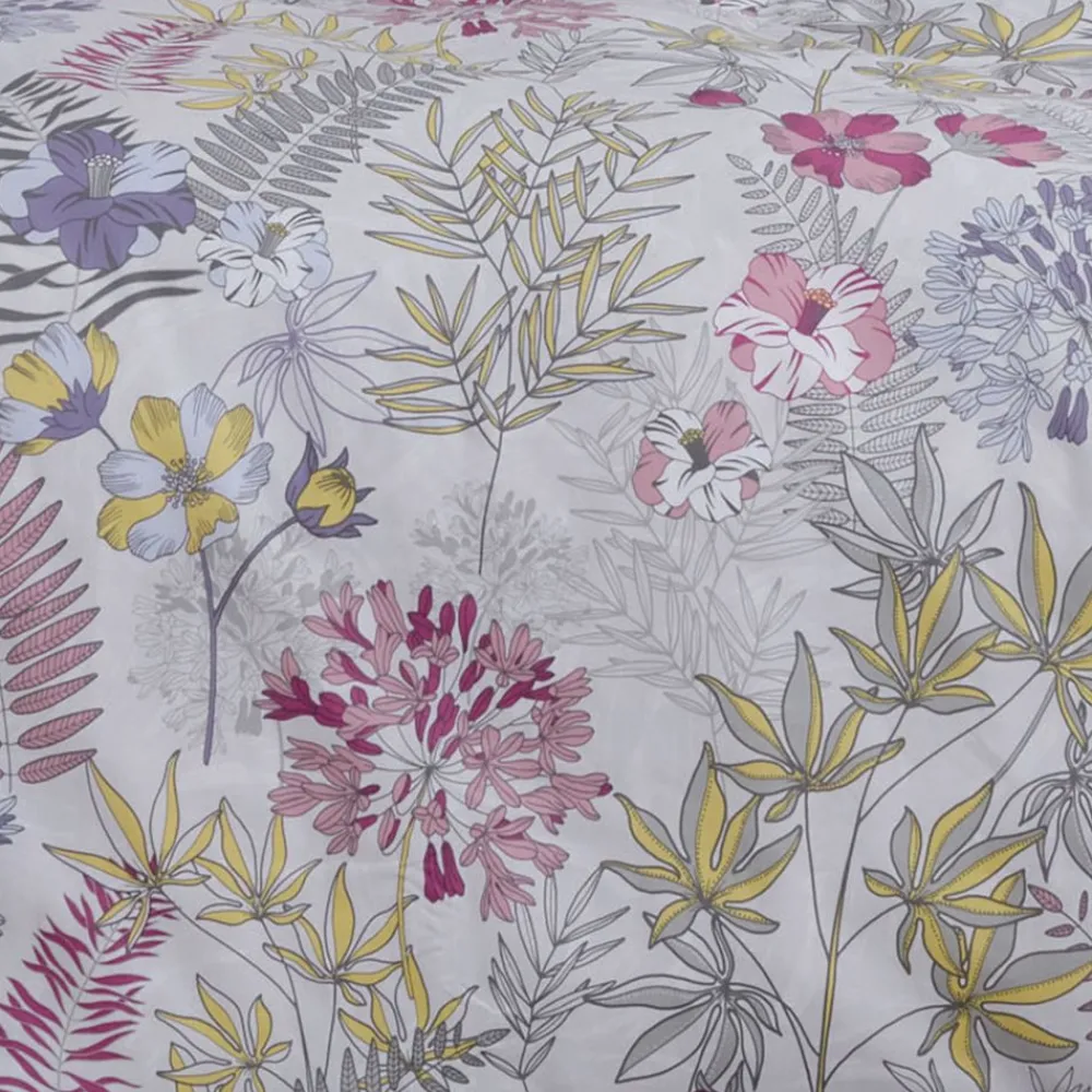 Becquet Linge de lit satin de coton motif floral< Les Matières|Housse De Couette