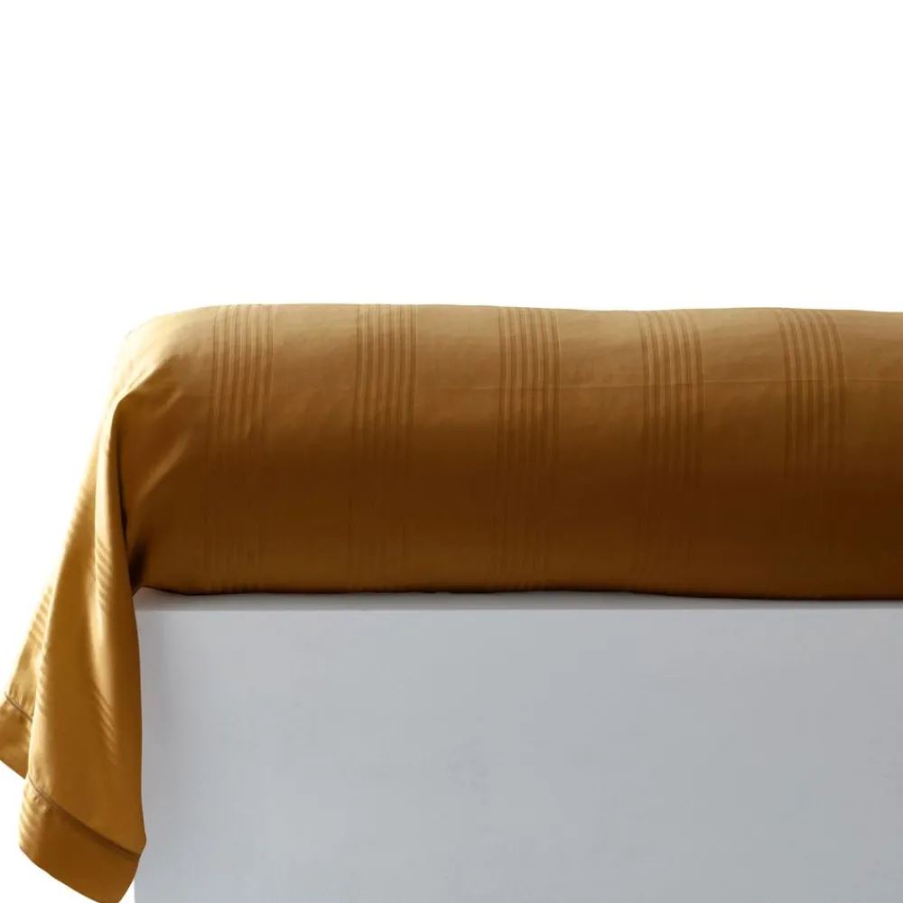 Becquet Linge de lit satin de coton uni et rayé Lauréat< Housse De Couette