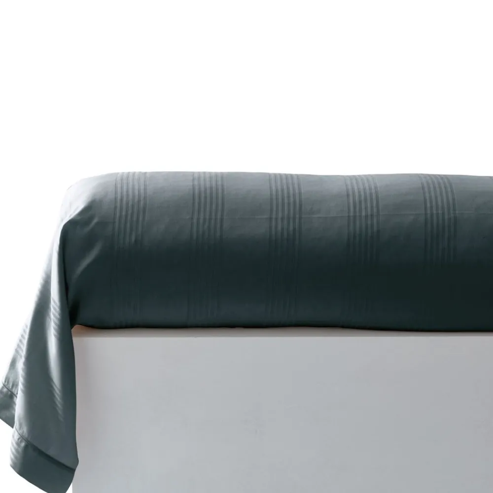 Becquet Linge de lit satin de coton uni et rayé Lauréat< Les Matières|Housse De Couette