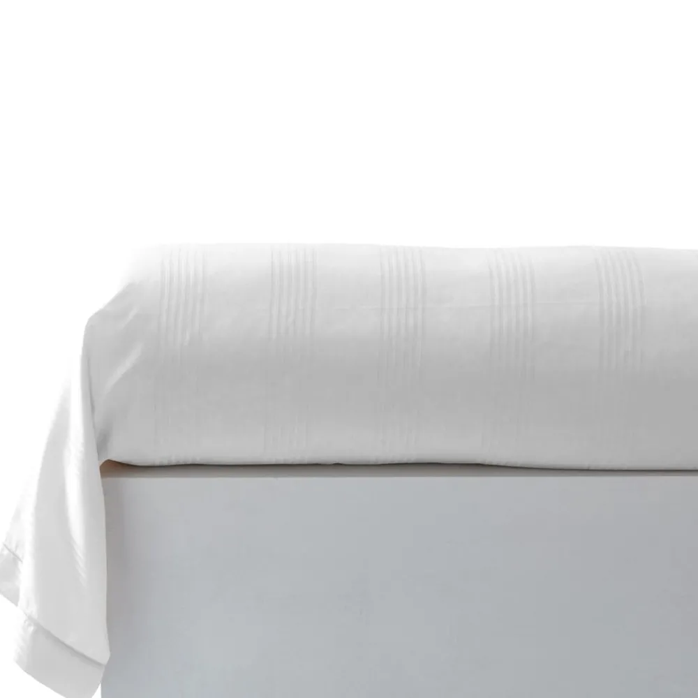Becquet Linge de lit satin de coton uni et rayé Lauréat< Les Matières|Housse De Couette