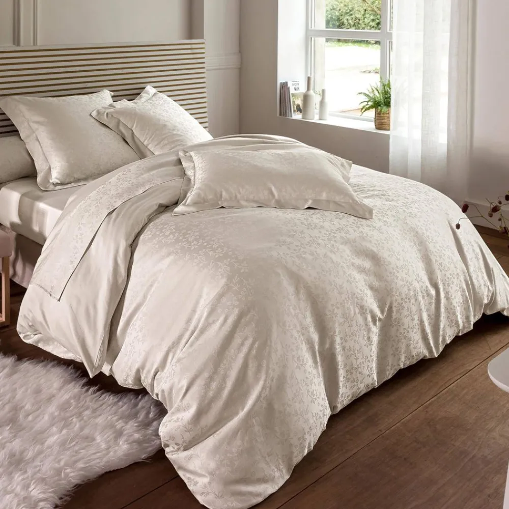 Becquet Linge de lit satin de coton motif fleurs< Housse De Couette