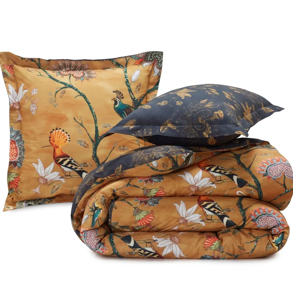 Becquet Linge de lit satin de coton fleuri - CRÉATION< Les Matières|Housse De Couette