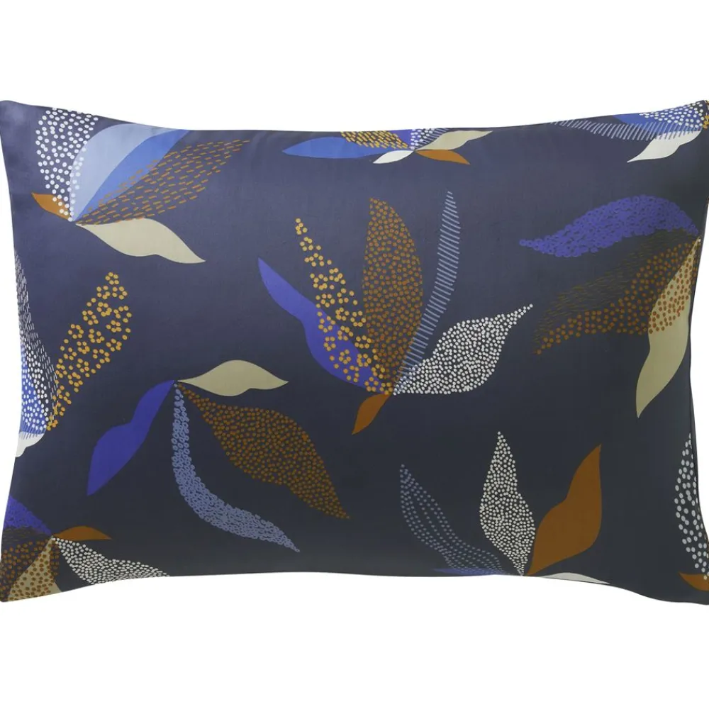 Becquet Linge de lit satin de coton motif feuillage stylisé - CRÉATION< Housse De Couette|Linge De Lit Fantaisie, Linge De Lit Brodé