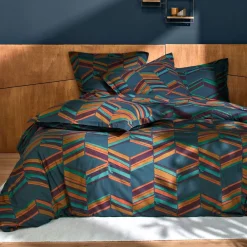 Becquet Linge de lit style chevrons - CRÉATION< Les Matières|Housse De Couette
