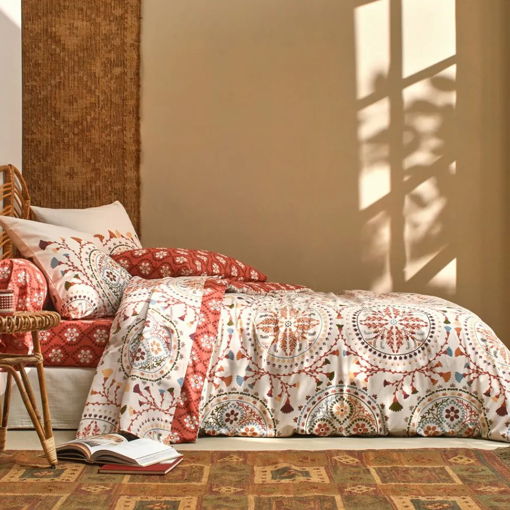 Becquet Linge de lit style folk - CRÉATION< Les Matières|Housse De Couette