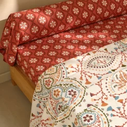 Becquet Linge de lit style folk - CRÉATION< Les Matières|Housse De Couette