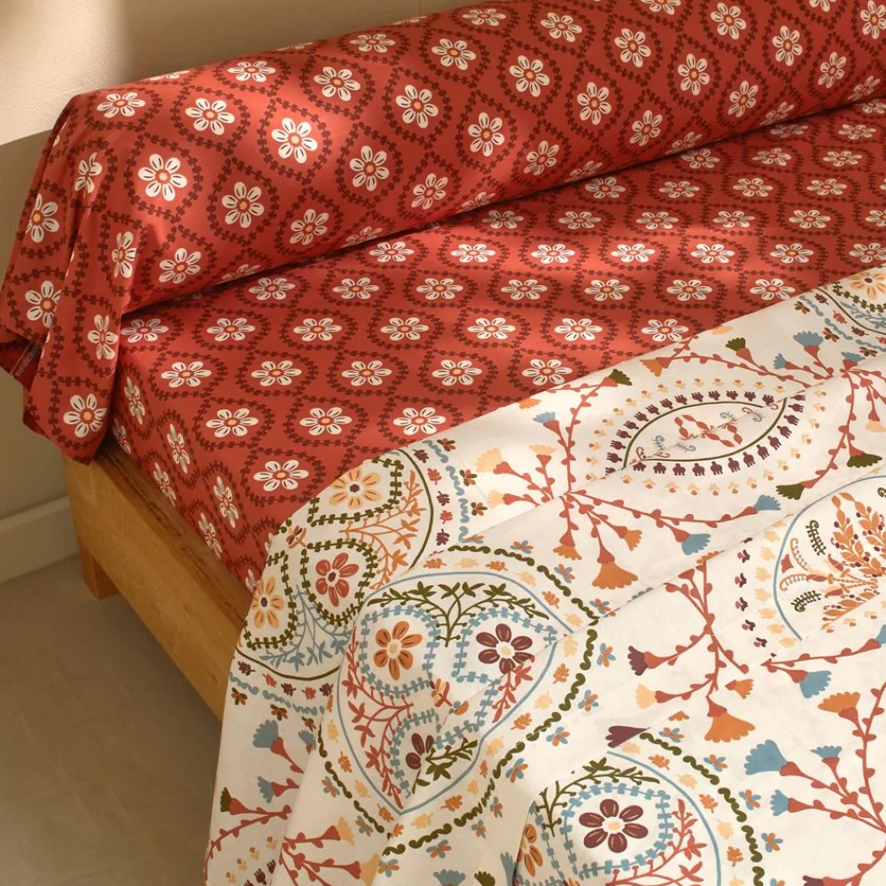 Becquet Linge de lit style folk - CRÉATION< Les Matières|Housse De Couette