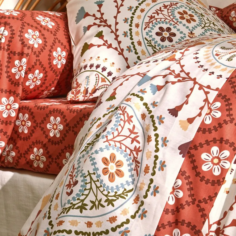 Becquet Linge de lit style folk - CRÉATION< Les Matières|Housse De Couette