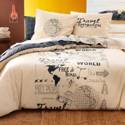 Becquet Linge de lit thème voyage - CRÉATION<Enfant Linge De Lit Ado, Housse De Couette|Les Matières