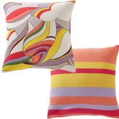 Becquet Linge de lit vagues multicolores - CRÉATION< Les Matières|Housse De Couette