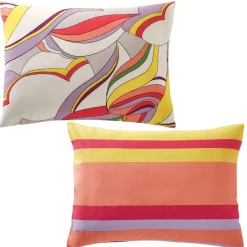 Becquet Linge de lit vagues multicolores - CRÉATION< Les Matières|Housse De Couette