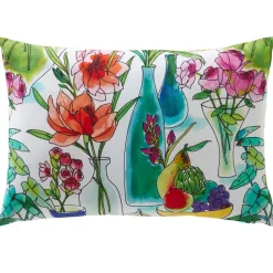 Becquet Linge de lit vases et fleurs - CRÉATION< Housse De Couette|Linge De Lit Fantaisie, Linge De Lit Brodé