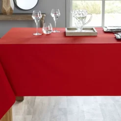 Becquet Linge de table en coton traité antitache - Lauréat< Nappe Unie|Les Matières