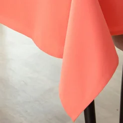 Becquet Linge de table en coton traité antitache - Lauréat< Nappe Unie|Les Matières