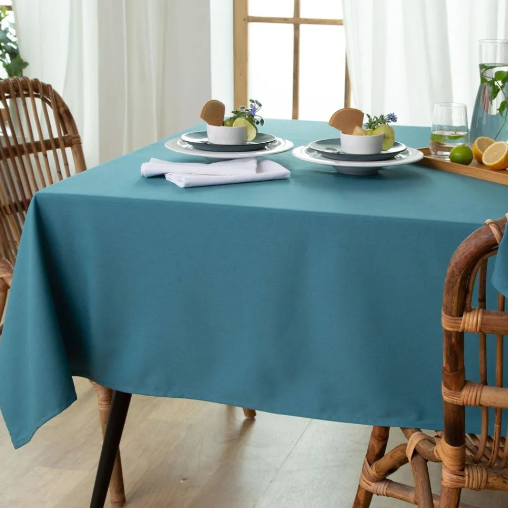 Becquet Linge de table en coton traité antitache - Lauréat< Nappe Unie|Les Matières