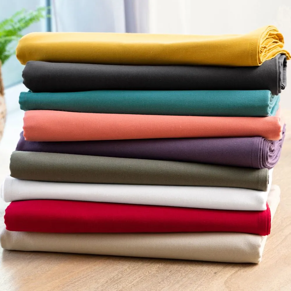 Becquet Linge de table en coton traité antitache - Lauréat< Nappe Unie|Les Matières