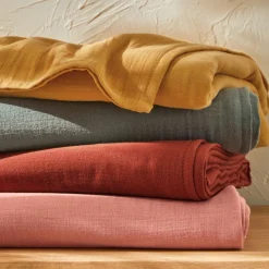 Becquet Linge de table en gaze de coton< Nappe Unie|Les Matières